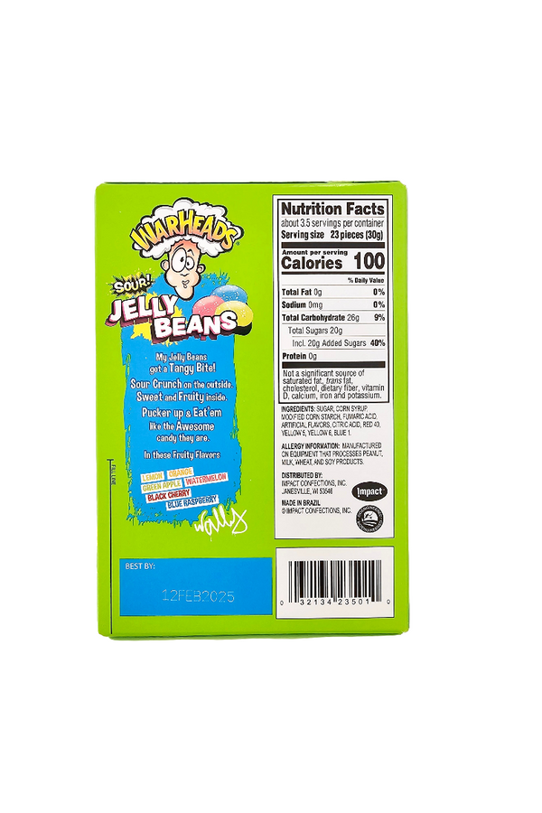 Warheads Sour Jelly Beans